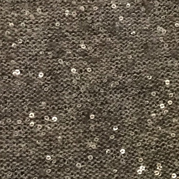 Chico’s long sleeved heather gray vneck sweater with tiny metallic sequins (L) - Picture 13 of 16
